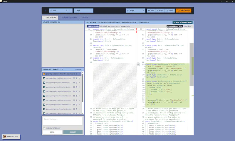 TyeGit screenshot 3