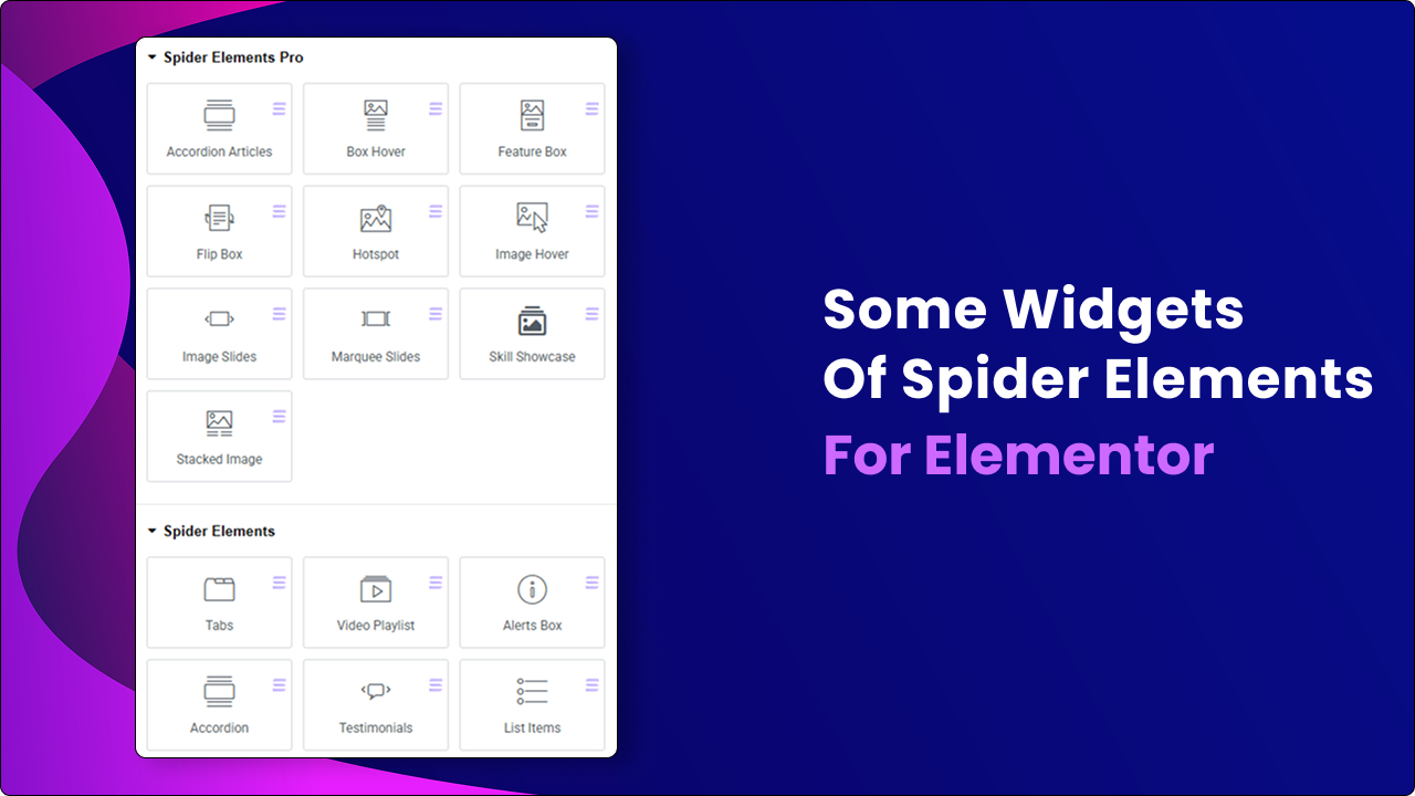 Elementos de araña - Cree diseños de sitios web a nivel de Apple con Elementor media 3