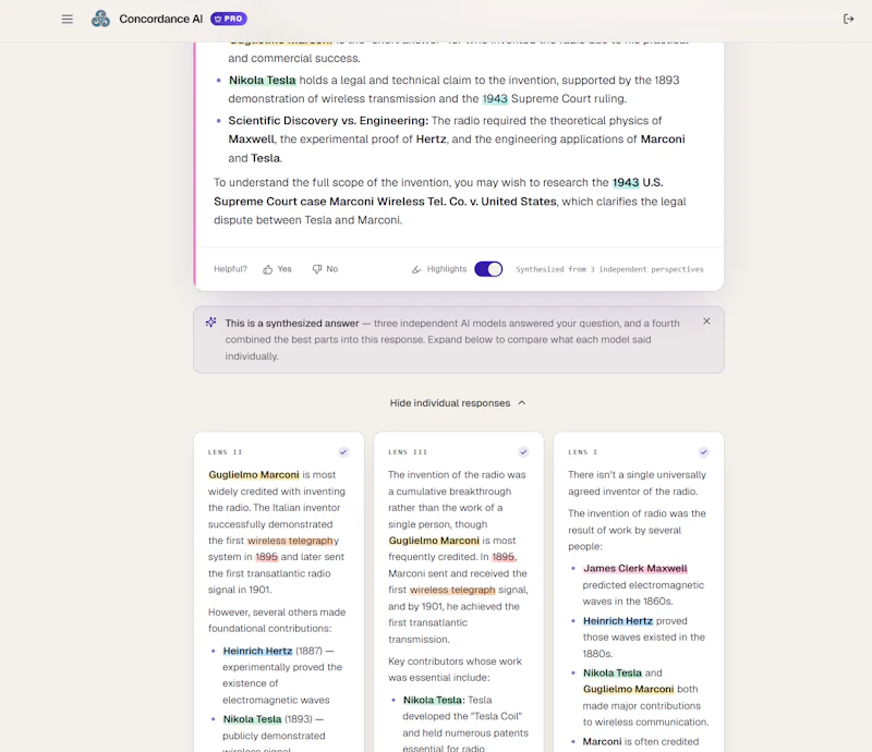 Concordance screenshot 3
