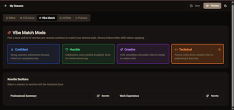 RobotResume FREE AI Resume Builder gallery image