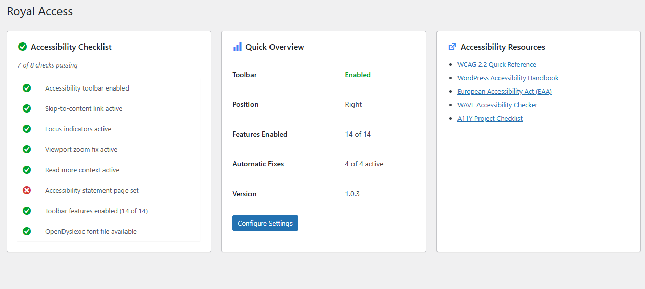 Royal Access- Accessibility Plugin gallery image