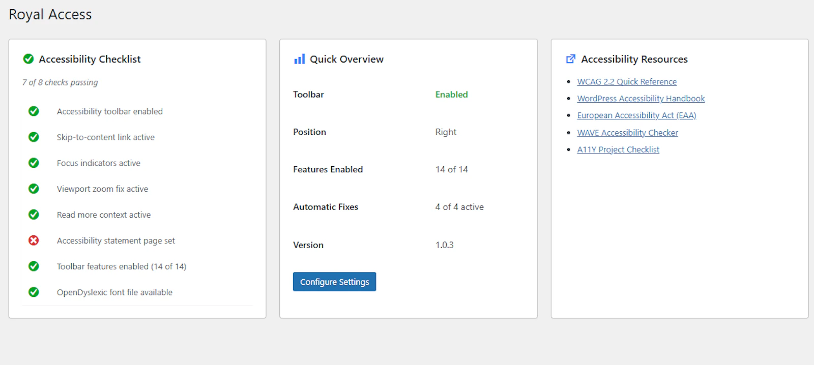 Royal Access- Accessibility Plugin screenshot 2