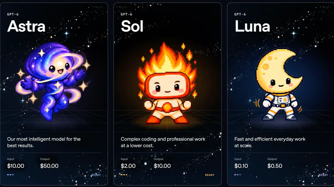 GPT-6 Sol & Luna product