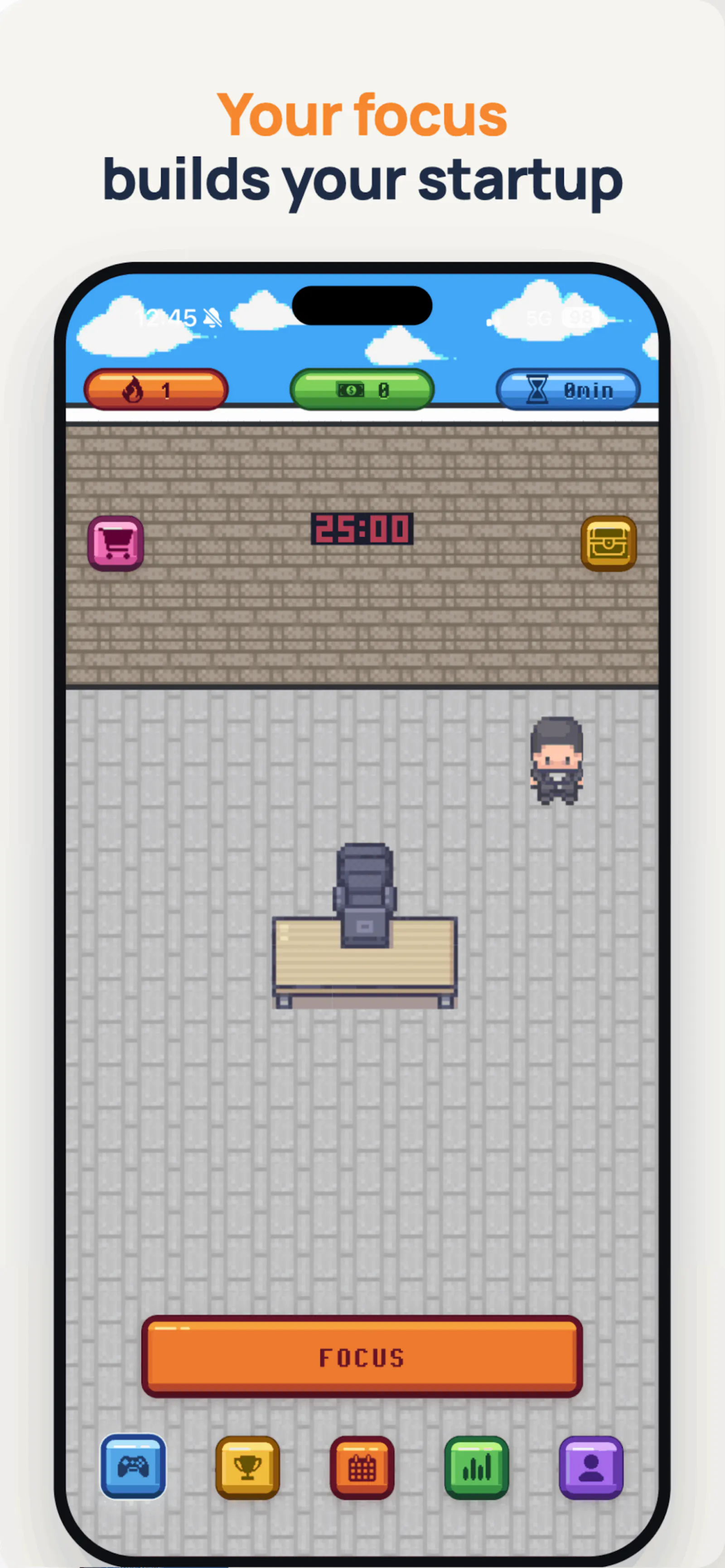 FocusCorp — Deep Work Timer screenshot 1