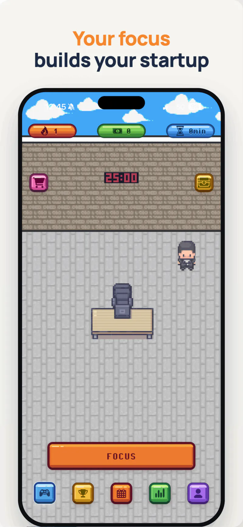 FocusCorp — Deep Work Timer screenshot 1