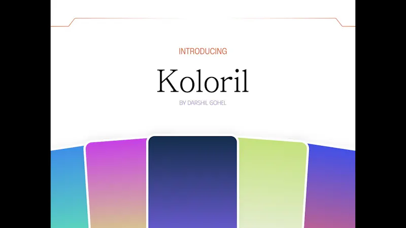 Koloril screenshot 1 (video preview)