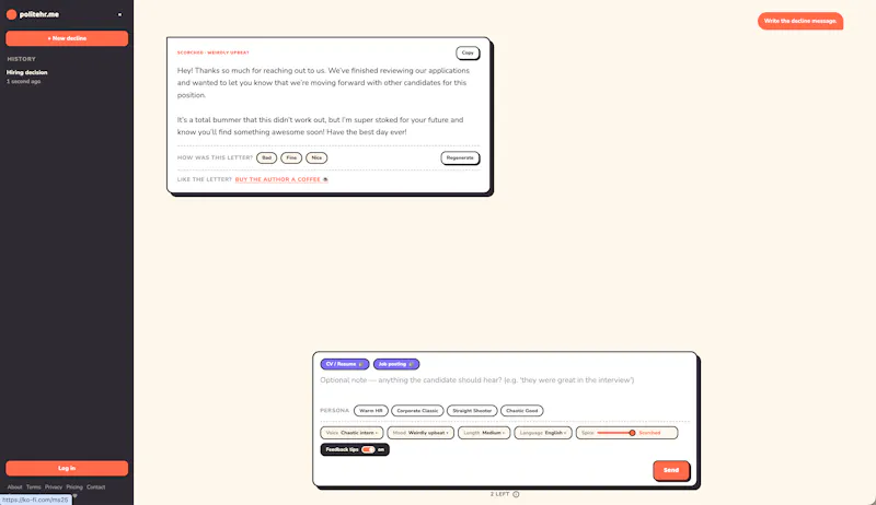 politehr.me screenshot 2