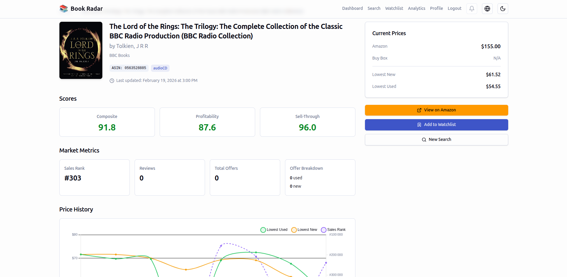 Book Radar - Screenshot 3 showing product features and functionality