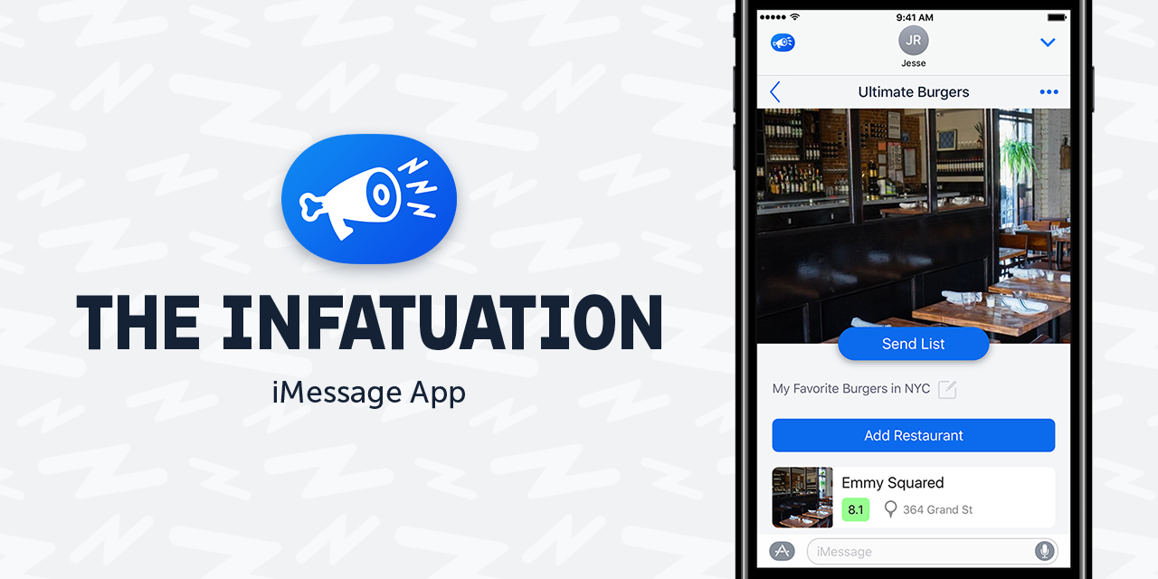 The Infatuation's iMessage App gallery image