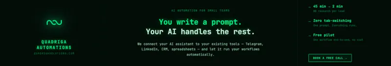 Quadriga Automations screenshot 2