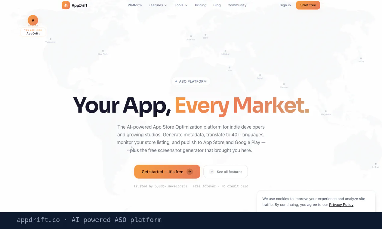 AppDrift gallery image