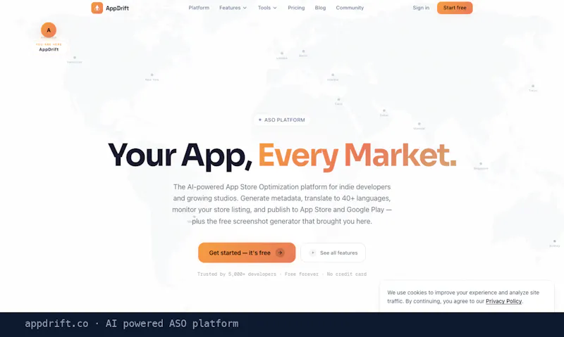 AppDrift screenshot 2