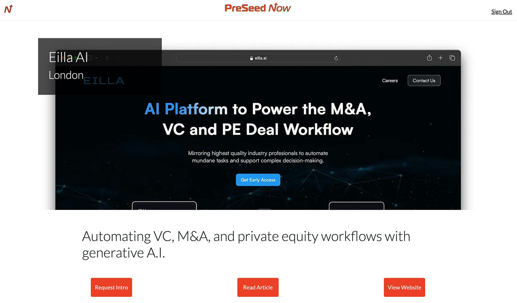 PRESEED NU Startup Tracker - Zoek en identificeer voor startups voor pre-gepoteerde pre-geplaatste in het VK media 2
