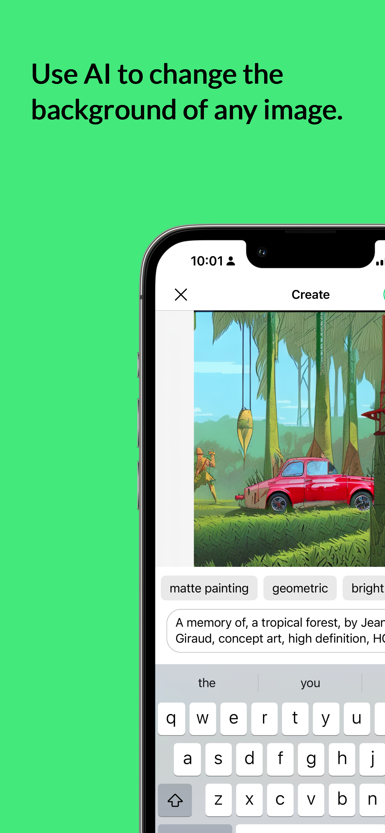 Média Écran vert AI - Changer l'arrière-plan de toute image avec l'IA 1