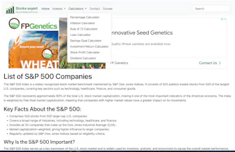 Stocks-Expert β Financial Tools gallery image
