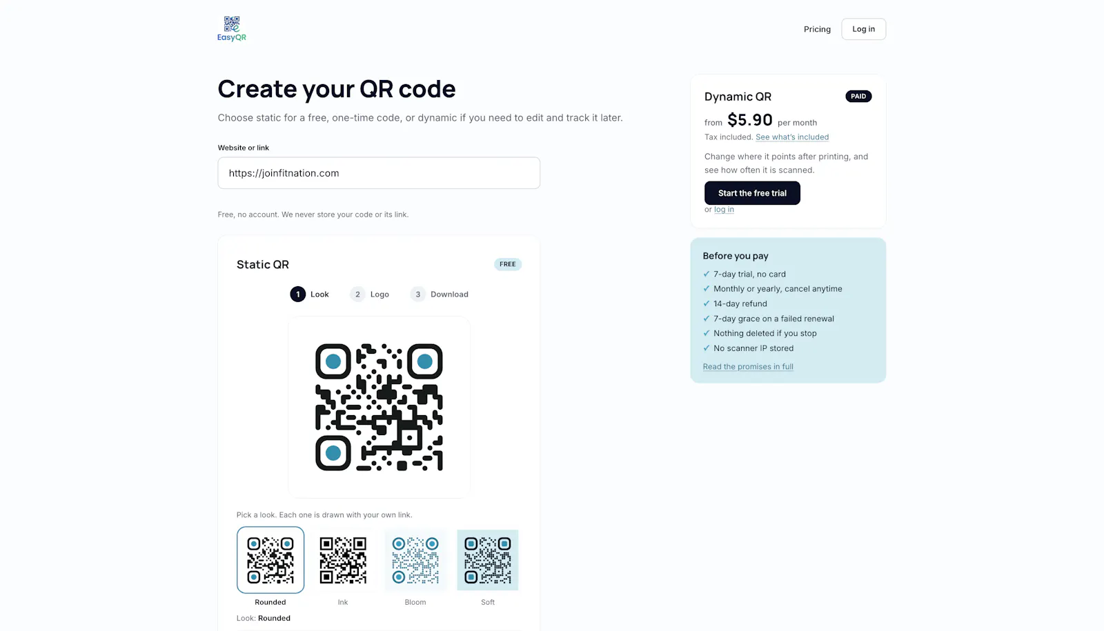 Easy QR Code screenshot 1