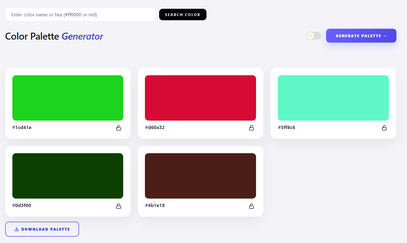 Color Palette Generator gallery image