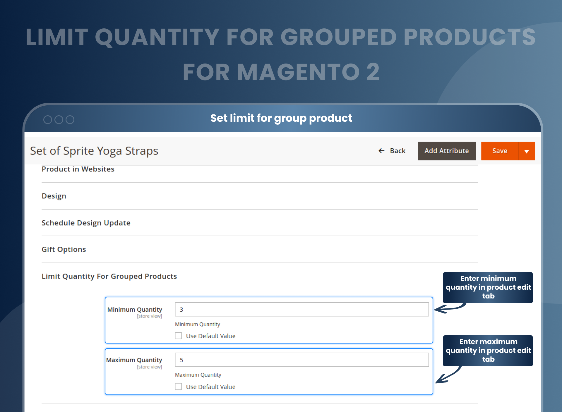 Limit Quantity of Grouped Products media 4
