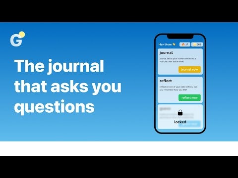 startuptile Glow Up: Journal & Coach-mobile journaling app that asks you questions