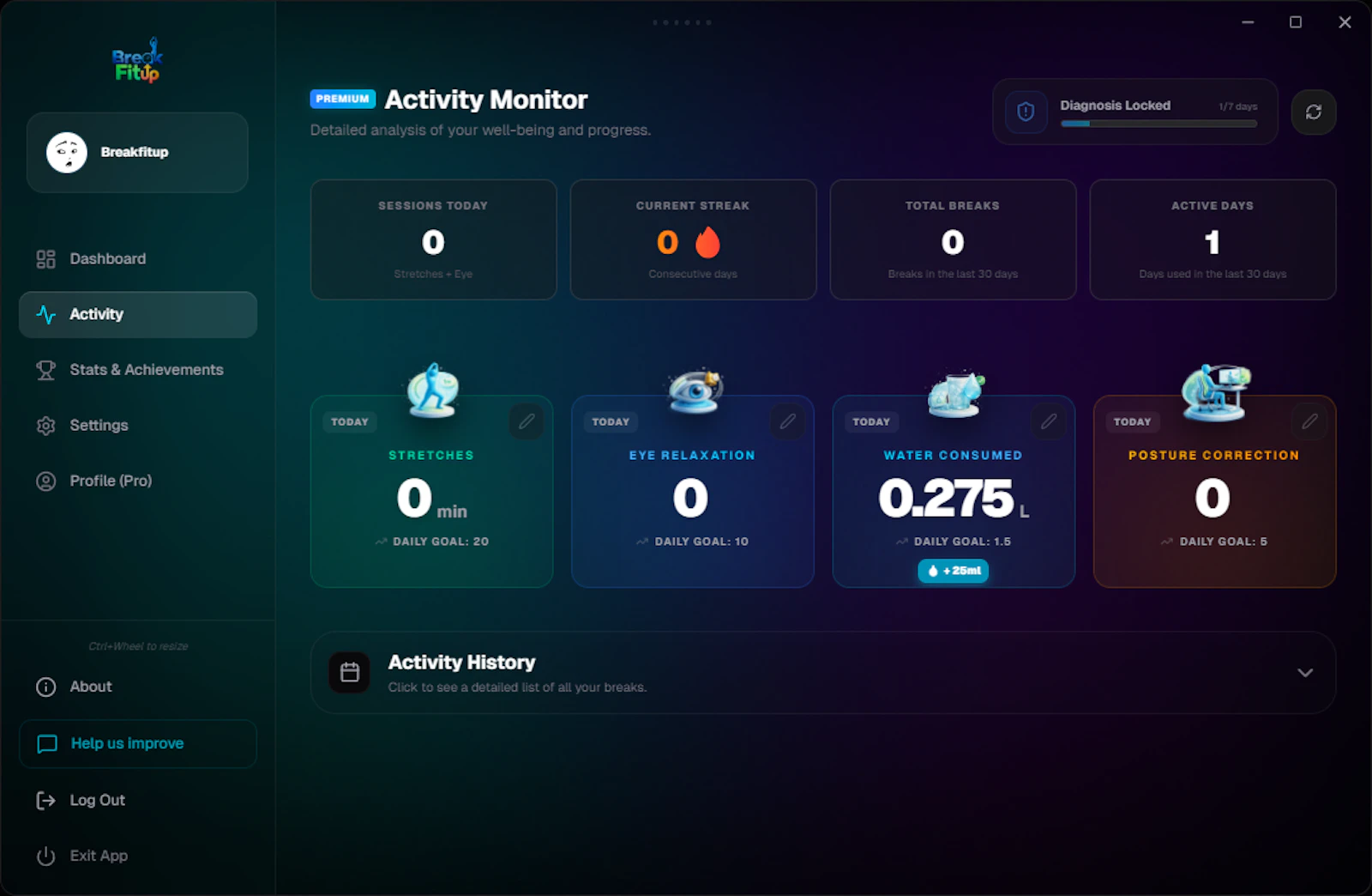 Breakfitup SaaS Dashboard screenshot 5