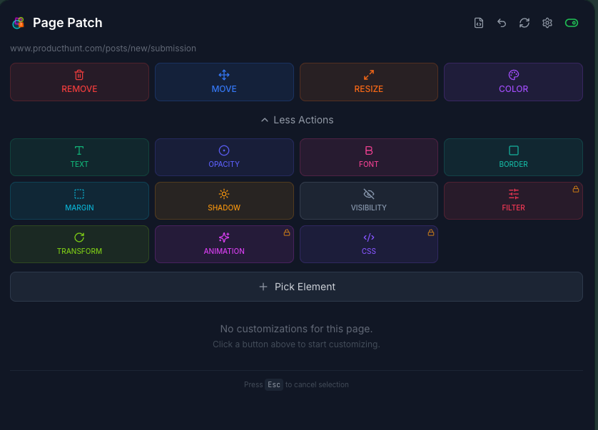 Page Patch - Product Hunt launch logo and brand identity