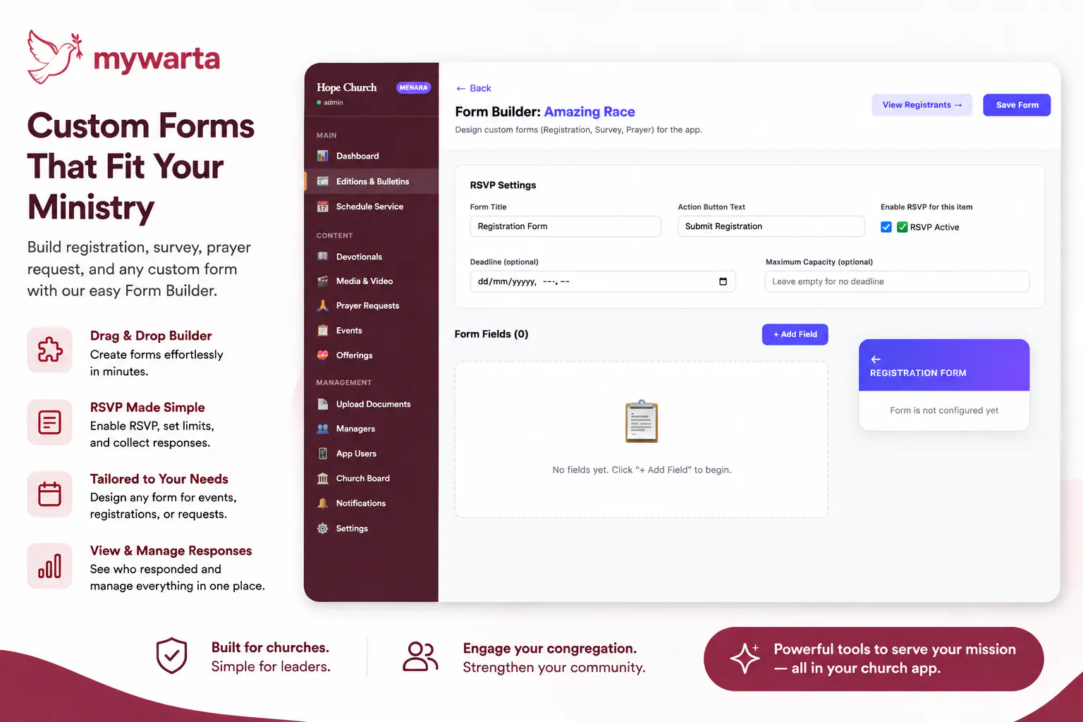 MyWarta — DIY Mobile App for Churches gallery image