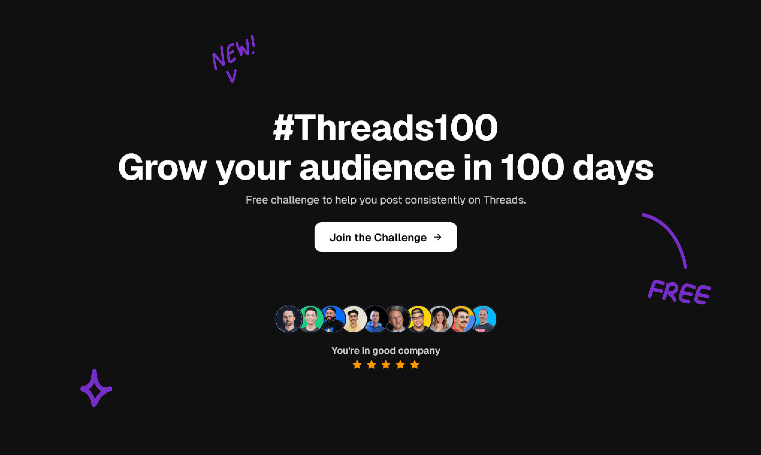 Threads100 - Free 100-day challenge to help you grow on Threads media 1