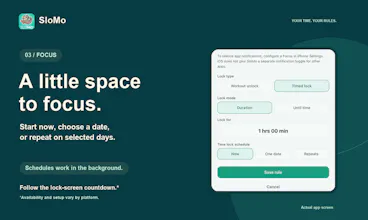 SloMo: Less Scrolling, More Living gallery image
