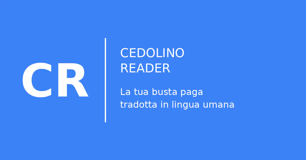 Cedolino Reader product banner
