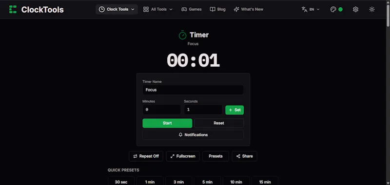 ClockTools screenshot 2