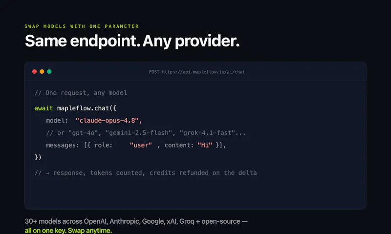 MapleFlow.io - One Key for Everything screenshot 5