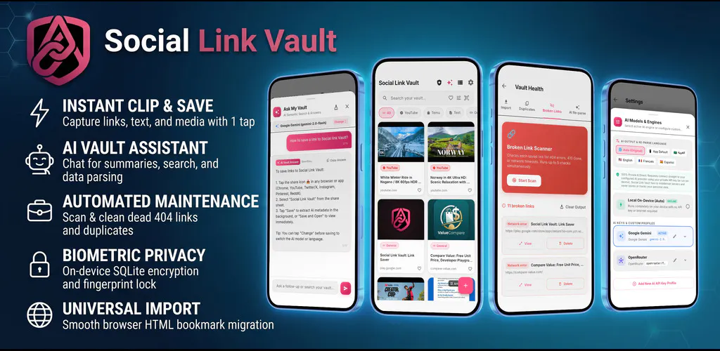 Social Link Vault AI gallery image