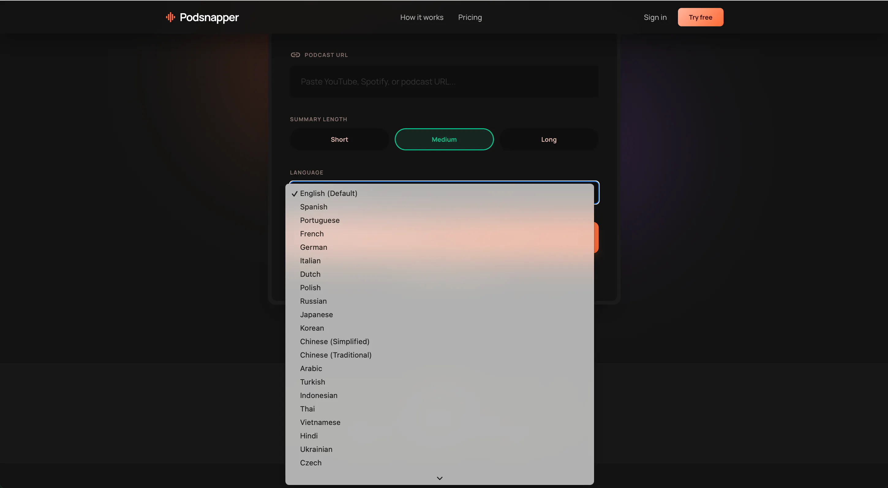 Podsnapper gallery image
