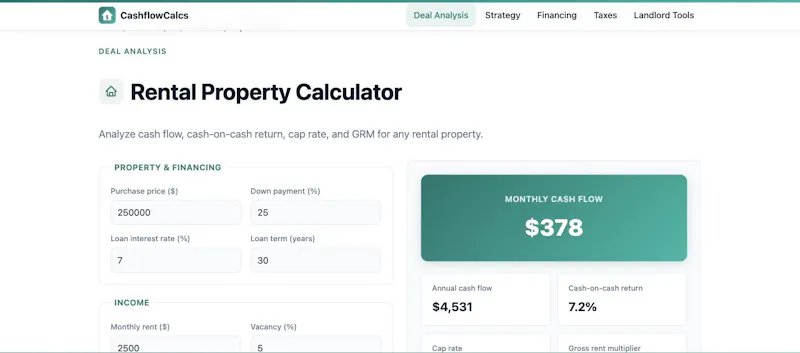 CashflowCalcs screenshot 3