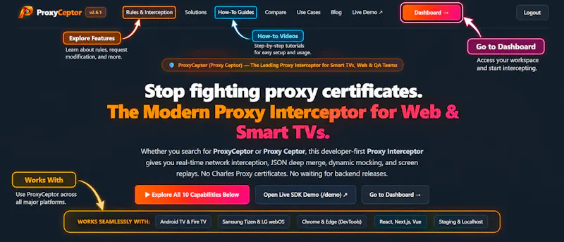 Proxyceptor screenshot 2