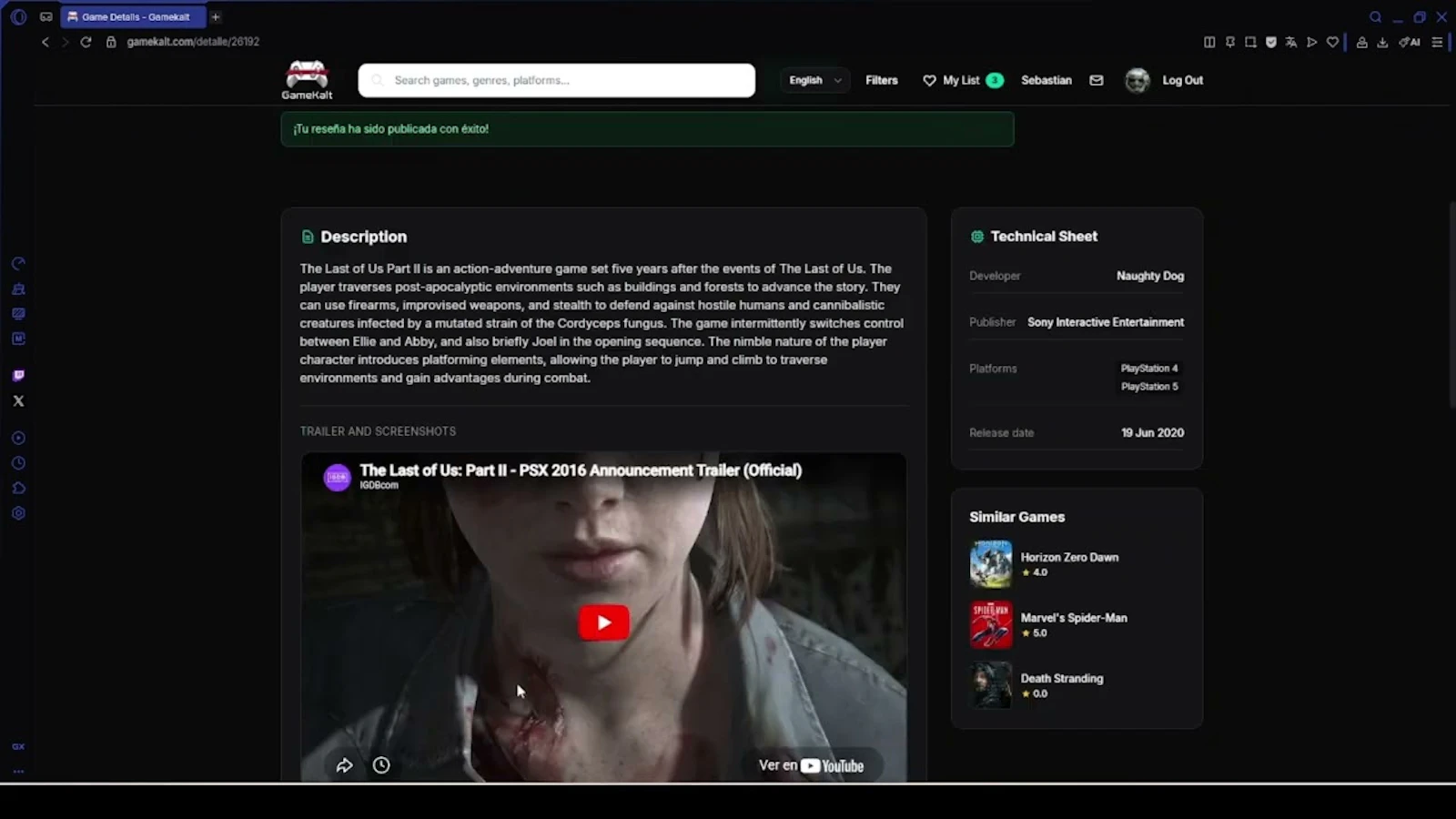 Gamekalt screenshot 1 (video preview)