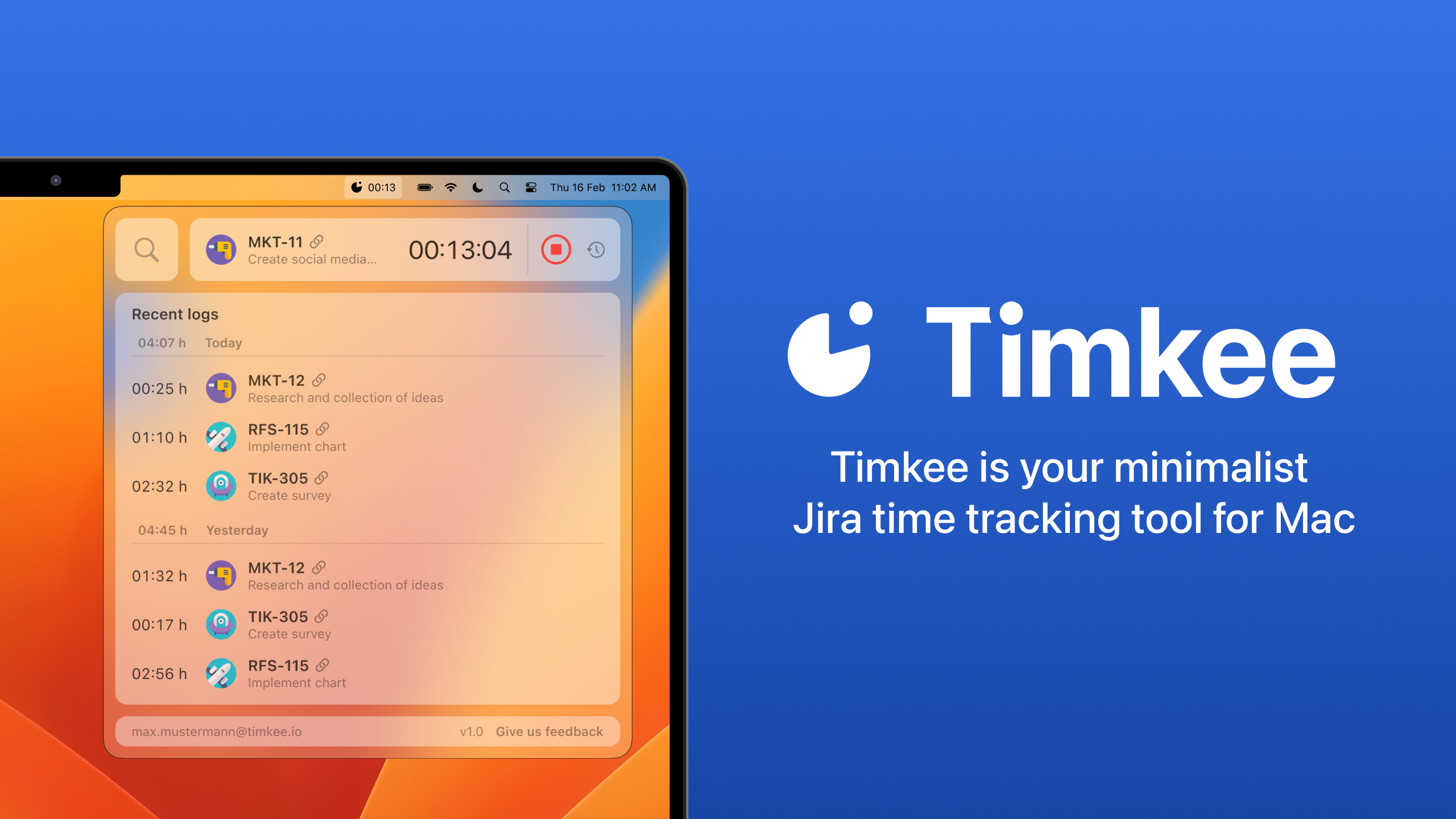 티키 - MACOS 용 미니멀리스트 JIRA 추적기 미디어 2