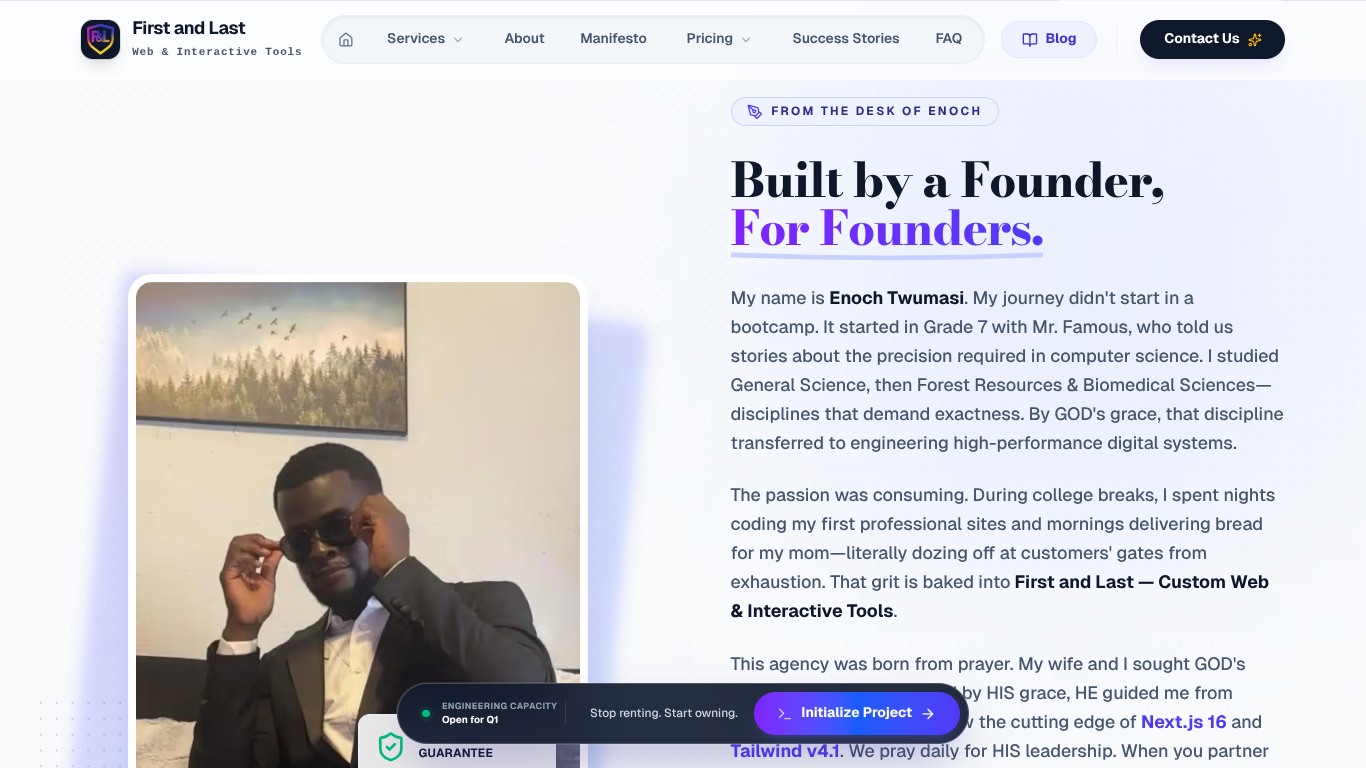 First and Last — Web & Interactive Tools gallery image