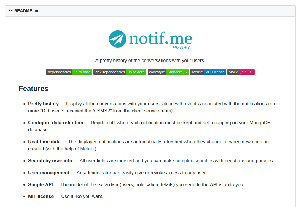 Notif.me History gallery image