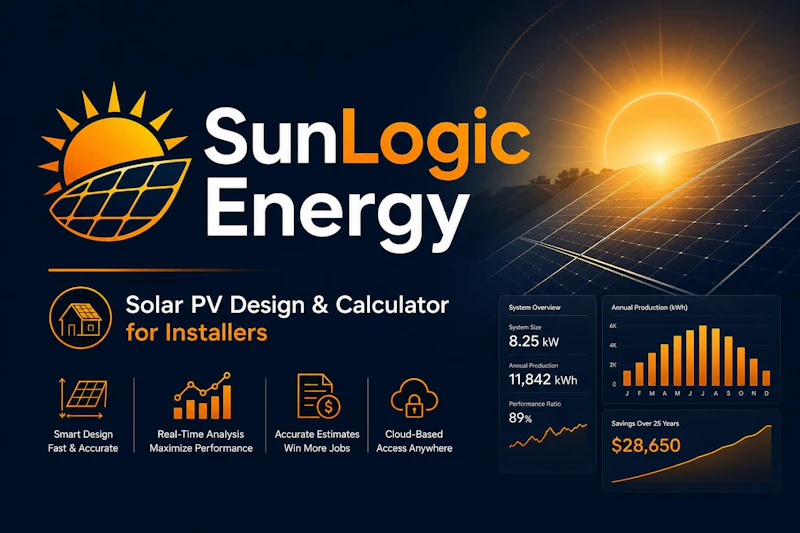 SunLogic Energy - Solar PV Calculator  screenshot 1