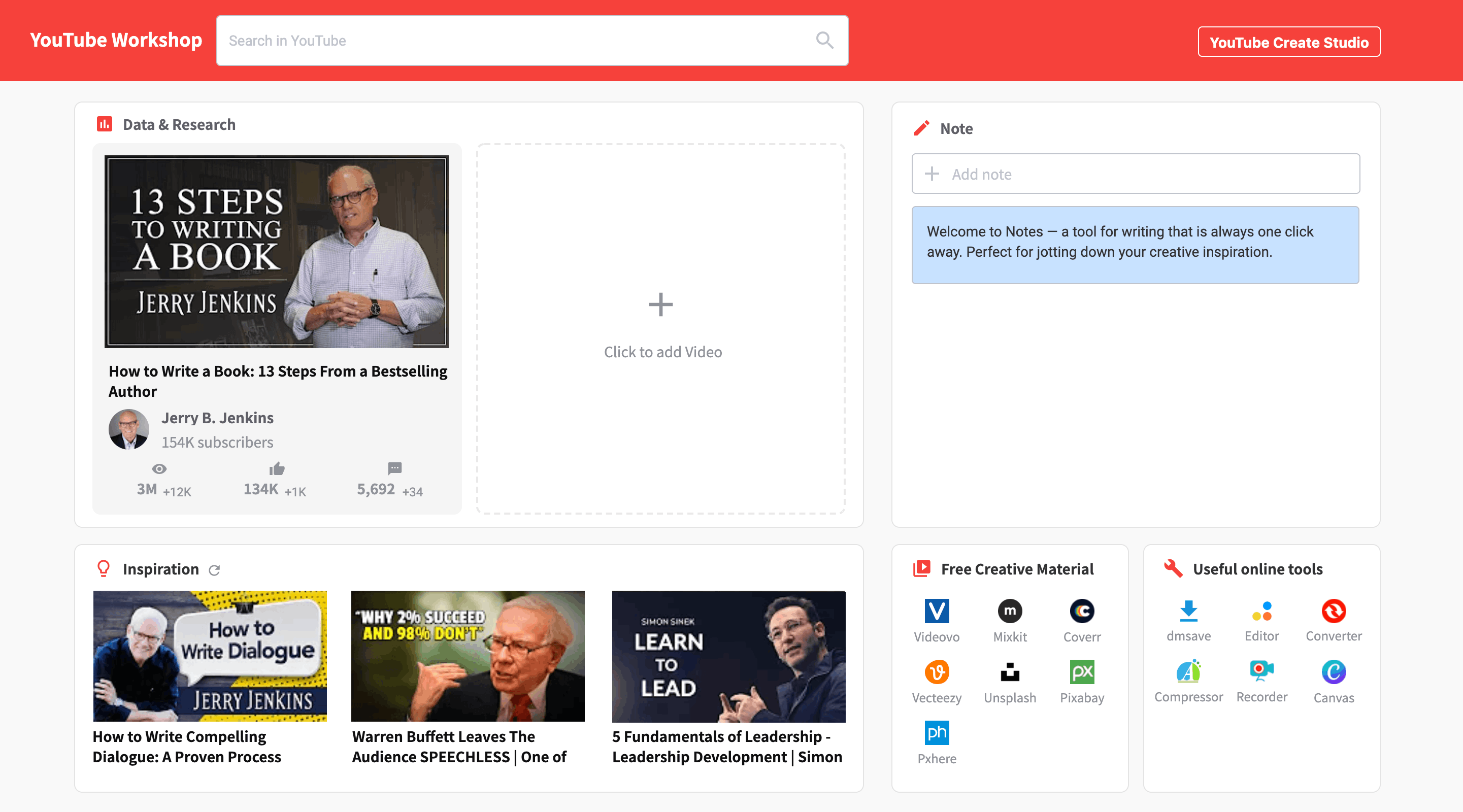 YouTube™ Workshop media 1