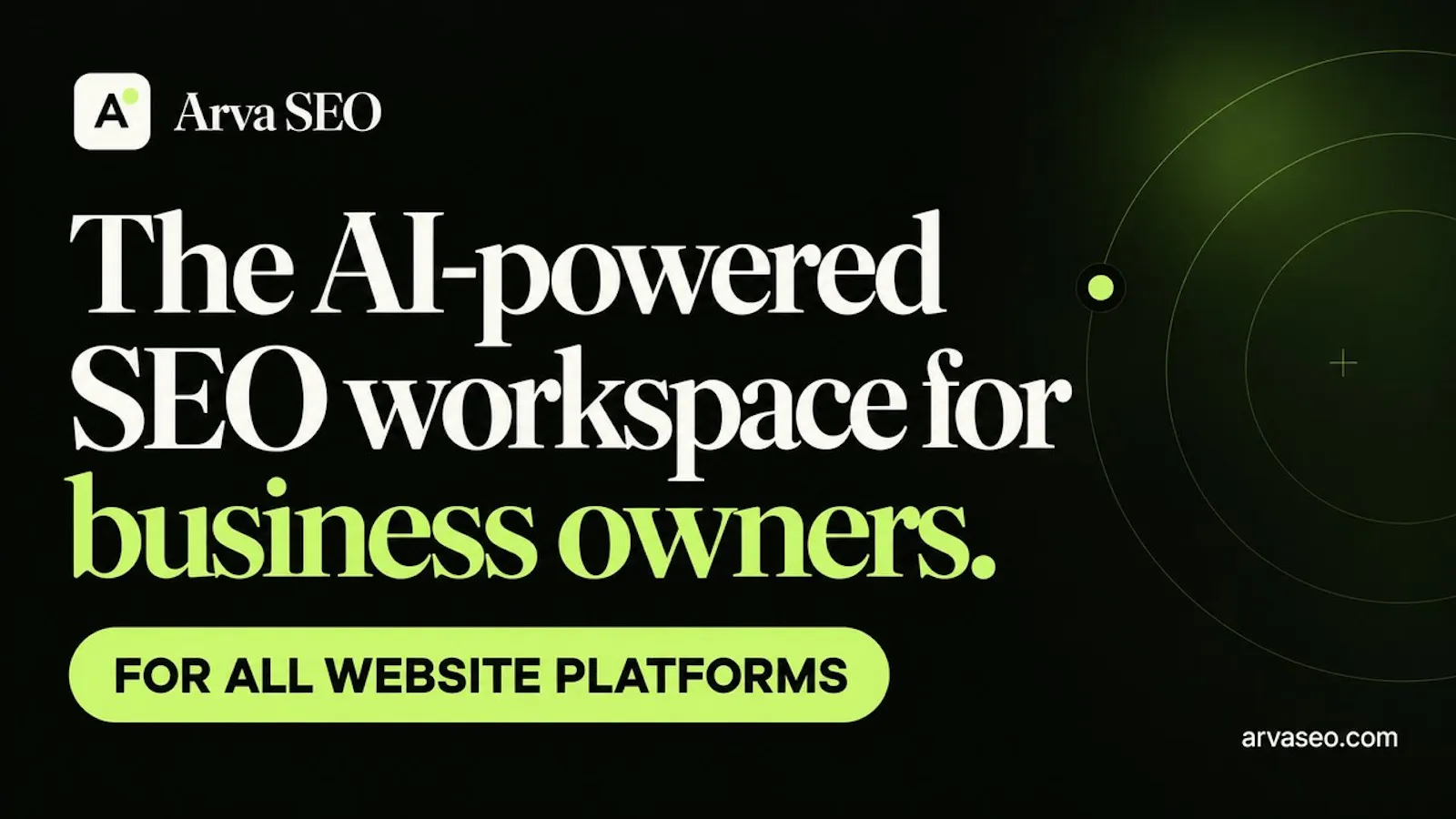 Arva SEO screenshot 1 (video preview)
