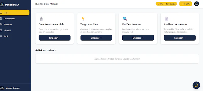 PeriodistaIA screenshot 1