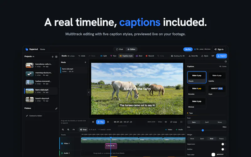Supercut - AI Video Editor screenshot 5