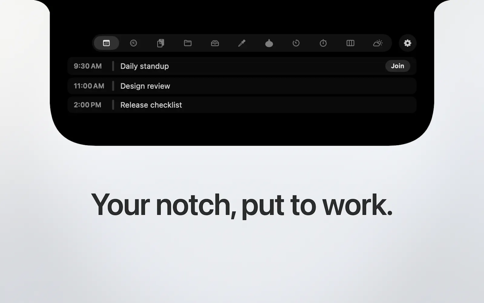 uNotch screenshot 1