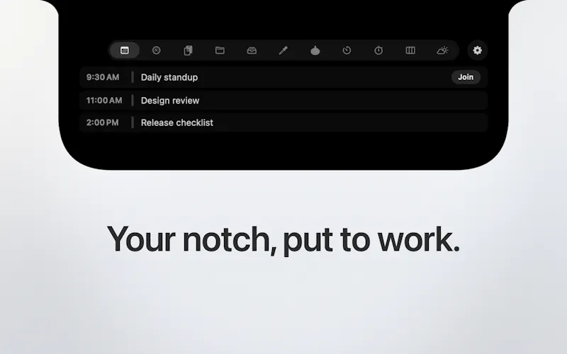 uNotch screenshot 1
