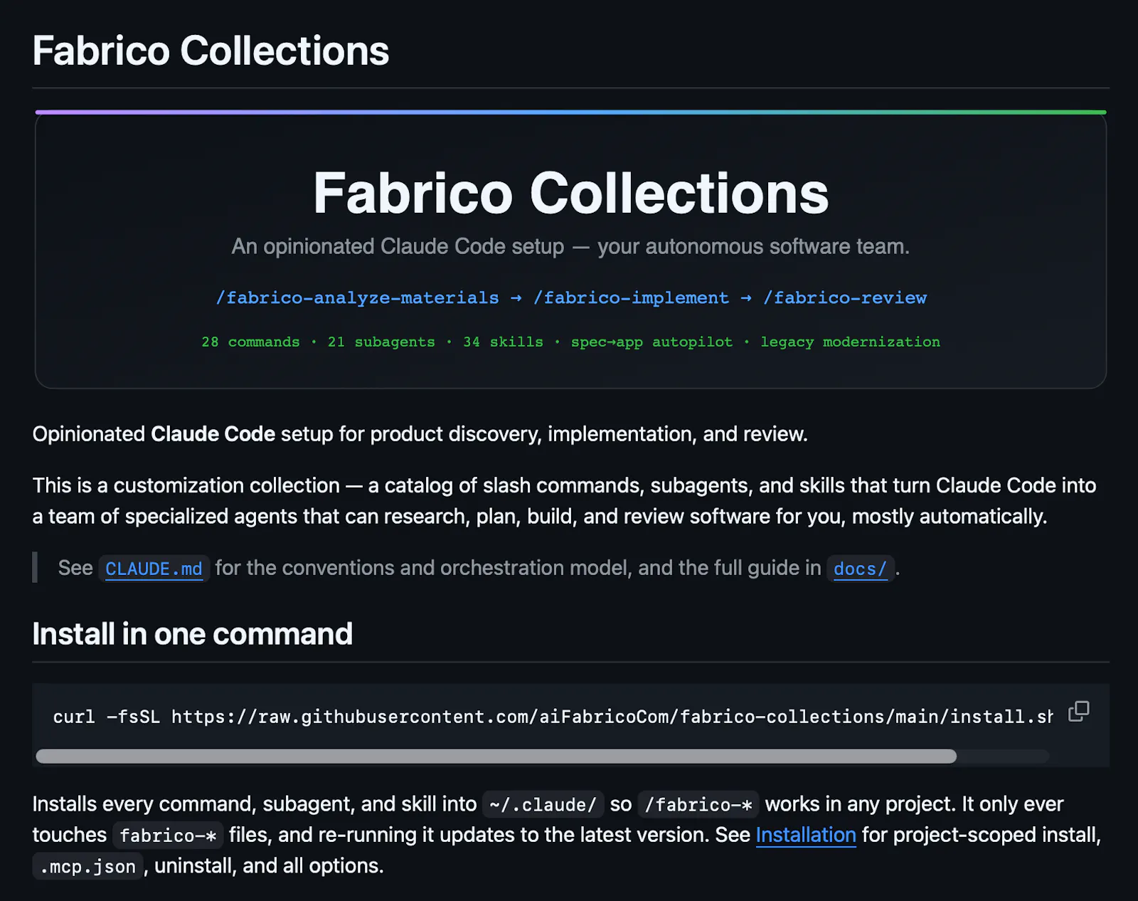 Fabrico Collections screenshot 3