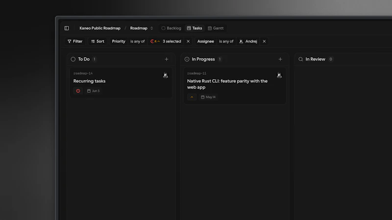 Kaneo screenshot 2