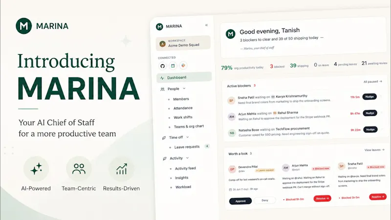Marina - AI Chief of Staff for Teams screenshot 1 (video preview)