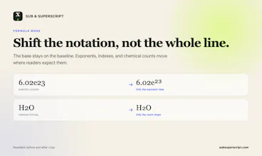 Sub & Superscript gallery image